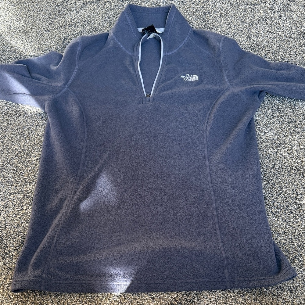The North Face gray Quarter-Zip Fleece Pullover
